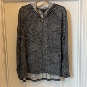 DG2 by Diane Gilman Gray Hooded Sweatshirt